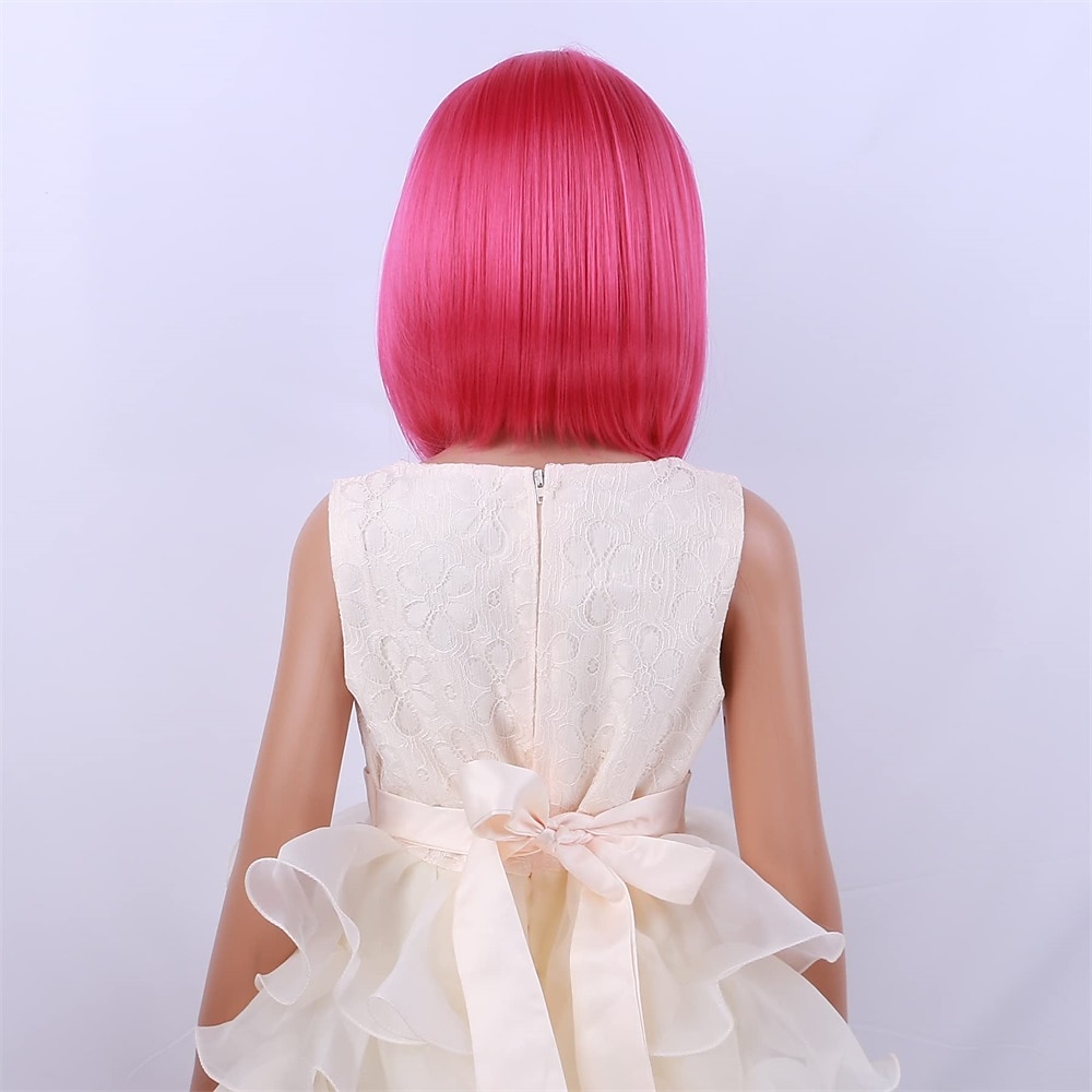 parrucca nera per bambini parrucca nera bob per bambini parrucca nera corta per ragazze festa cosplay parrucca sintetica con rete di rose da indossare tutti i giorni parrucche di carnevale del 2026 a $14.95 –P10