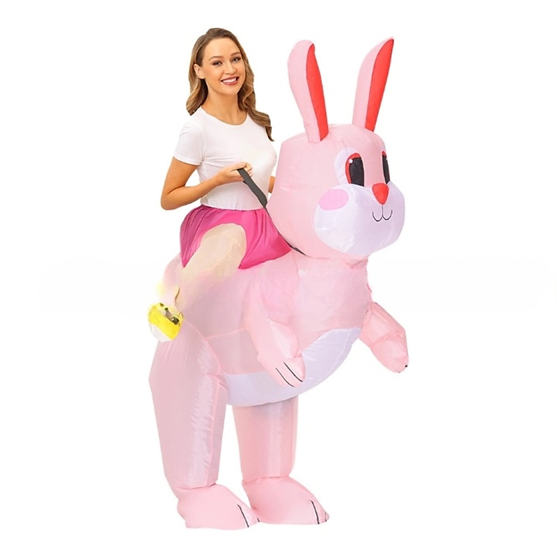 Rabbit Bunny Carnival Costume Cosplay Costume Inflatable Costumes Halloween Group Family Costumes Kid's Adults' All Funny Costume Halloween Carnival Masquerade Easy Carnival Costume 2025 - $52.99 –P5