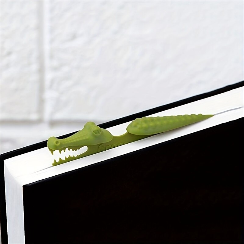 1 stück lesezeichen kreative personalisierte cartoon krokodil notizblock roman paginierung marker lesezeichen student schreibwaren haftnotizen 2025 - $6.99 –P2