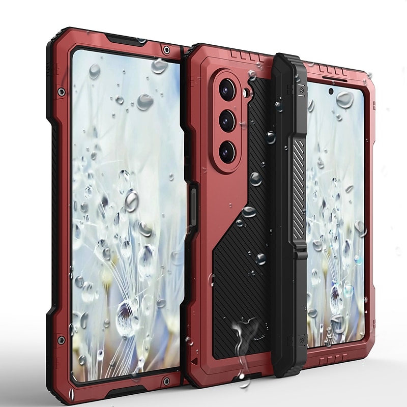 Θήκη τηλεφώνου για Samsung Galaxy Z Fold 5 Έντονης Χρήσης Στηρίγματα Αντι-πτώσης Πανοπλία Μέταλλο Σιλικόνη 2025 - $43.99 –P7
