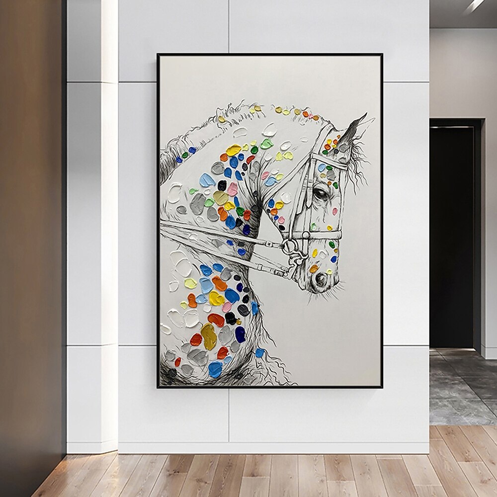 Mintura χειροποίητη ελαιογραφία σε καμβά διακόσμηση τοίχου μοντέρνα αφηρημένη εικόνα ζώων για διακόσμηση σπιτιού τυλιγμένη ζωγραφική χωρίς πλαίσιο 2026 - $94.99 –P5