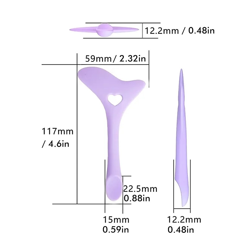 Delineador de ojos de silicona, plantillas de maquillaje, puntas de ala, lápiz labial de dibujo de marscara, ayuda para el uso, crema facial, máscara, aplicador, herramienta de belleza de maquillaje 2025 - $9.49 –P8