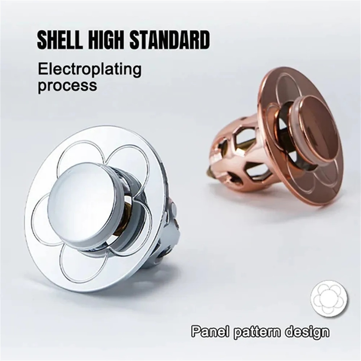 2 stks bloem haar cather doucheafvoer, pop-up bounce kern wastafel afvoer filter, gootsteenzeefje bad stopper bad plug badkamer gadgets 2025 - $8.49 –P8