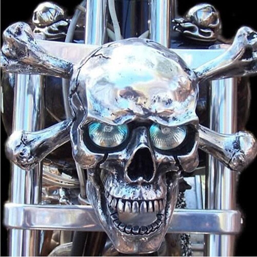 Halloween Motorcycle Headlight Decorations Motorcycle Skeleton Headlight Pendant Durable Retro Motorcycle Headlight for Motorcycle Decorations 2025 - $21.99 –P8