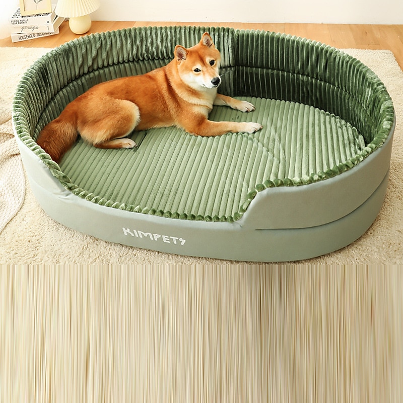 tofarger kjæledyr reir vaskbar dobbeltsidig pute kjæledyr katt reir fire sesonger katt hund 3d hund reir 2025 - $52.99 –P12