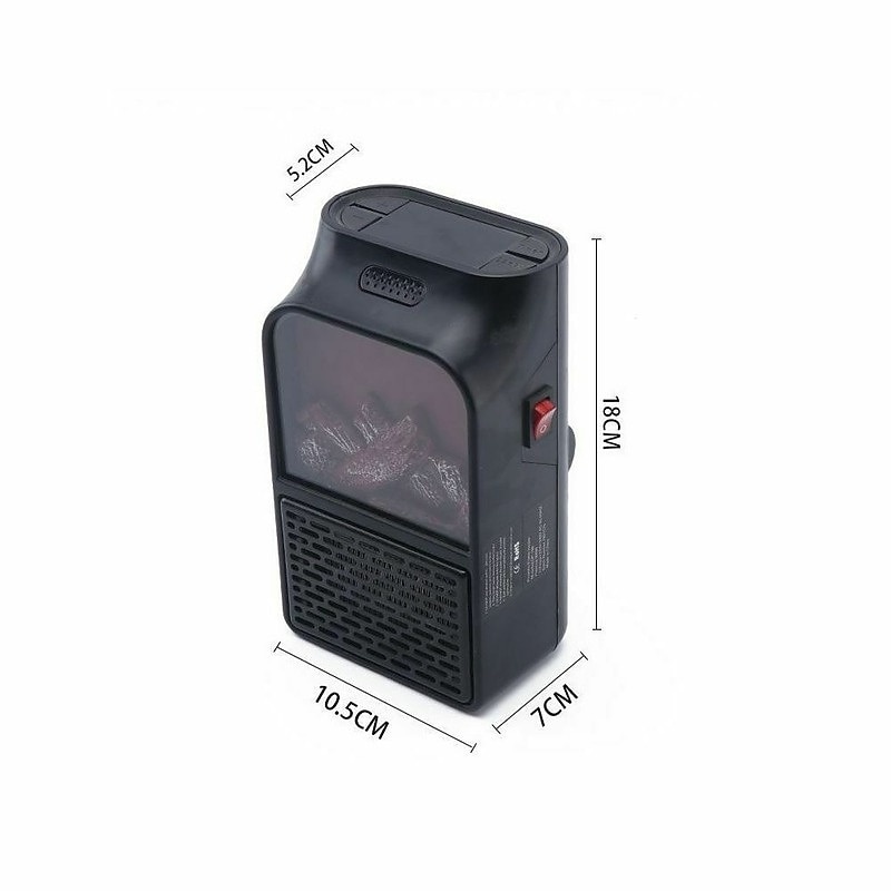 Mini Electric Fan Heater Portable Plug-in Wall Ceramic Heater Air Heating Winter Room Warmer Thermostat Remote Control 400W PTC 2025 - $28.99 –P1