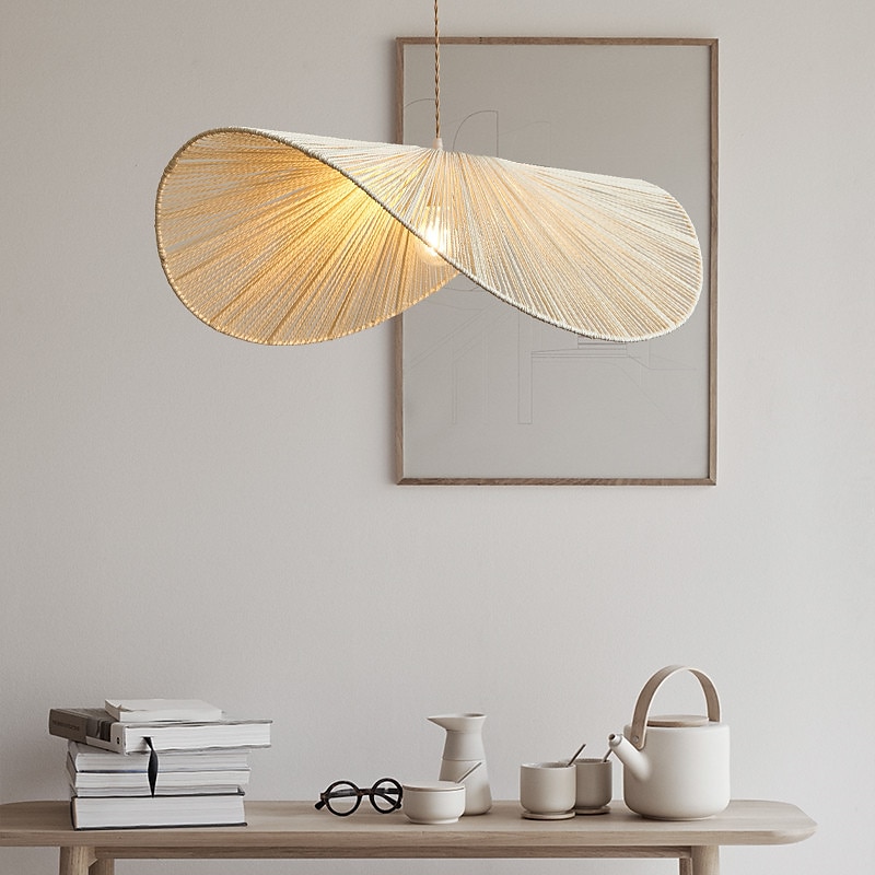Traditional Bamboo Pendant Lamp Creative Handmade Pendant Light 50cm Retro Bamboo Suspension Lamp Woven Hanging Lamp Wicker Lampshade Hanging Light Fixture for Dining Table,Restaurant 110-240V 2025 - $279.99 –P2