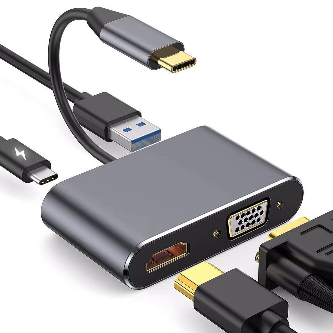 4k 30hz type c naar hdmi-compatibele usb c naar hdmi vga pd adapter converter usb 3.0 hub dock voor macbook samsung s20 xiaomi huawei 2025 - $15.99 –P1