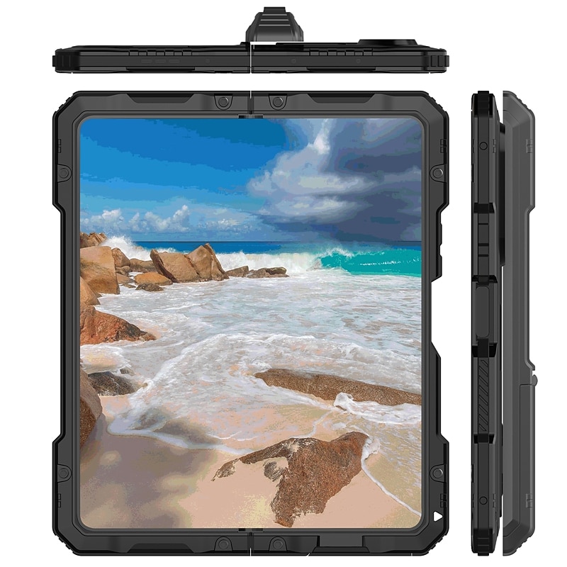 Θήκη τηλεφώνου για Samsung Galaxy Z Fold 5 Έντονης Χρήσης Στηρίγματα Αντι-πτώσης Πανοπλία Μέταλλο Σιλικόνη 2025 - $43.99 –P4