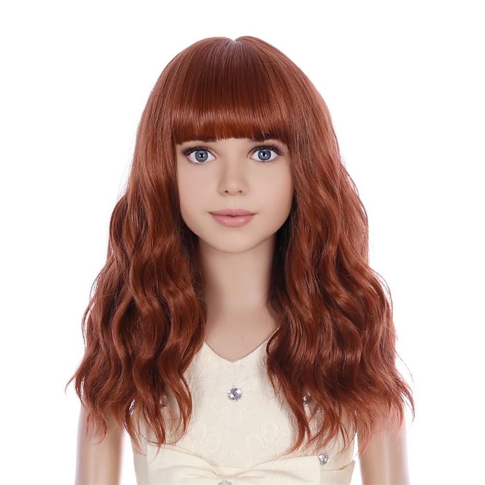 Peluca rubia para niñas, peluca corta ondulada con flequillo, peluca rubia rubia, peluca sintética para niñas, peluca para fiesta de carnaval, cosplay 2026 - $17.49 –P1