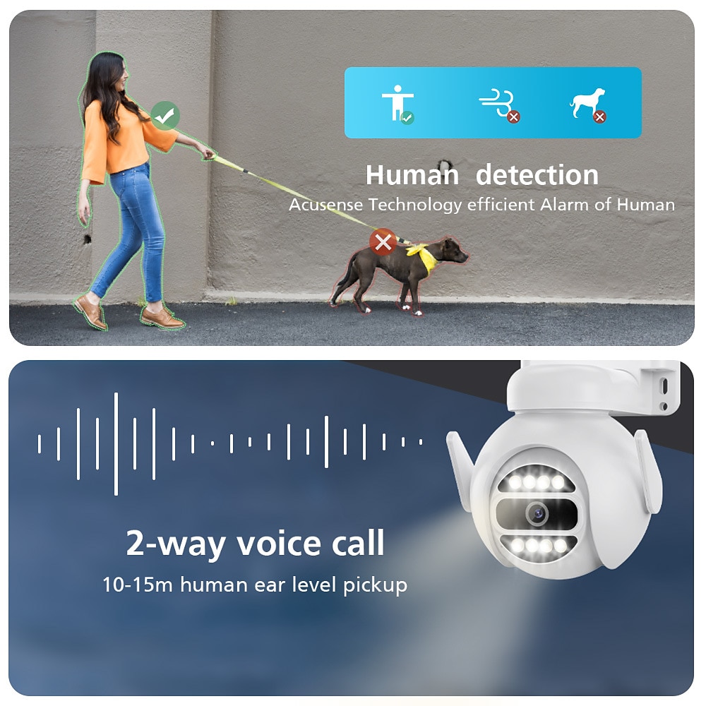 2025年 4mp スピードドーム自動追跡 ptz カメラスマートホーム屋外ワイヤレス wifi カメラ監視モニター コレクション – $47.99 –P14