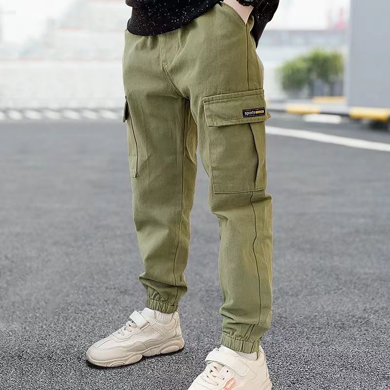 Kids Boys Sweatpants Trousers Pocket Cartoon Letter Breathable Comfort Pants Training Sports Daily Basic Black Avatar Overalls Black Small Label Overalls Army Green Small Label Overalls Mid Waist 2025 - $17.49 –P6