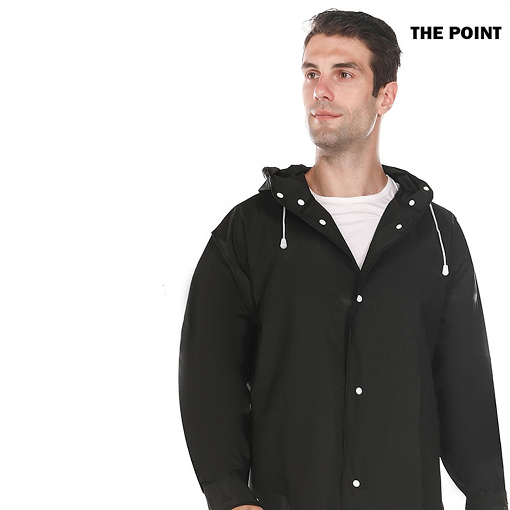 Capa de chuva embrulhada para adultos eva, jaqueta protetora para homens e mulheres, equipamento de chuva preto espesso e transparente para pesca de montanhismo de 2025 por $26.99 –P8