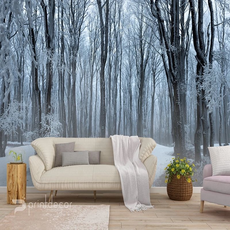 טפטים מגניבים טבע טפט קיר ציור קיר שחור ולבן קילוף ודבק נשלף pvc/ויניל חומר הדבקה עצמית/דבק חובה ציור קיר עיצוב קיר לחדר שינה בסלון 2026 - $47.99 –P18