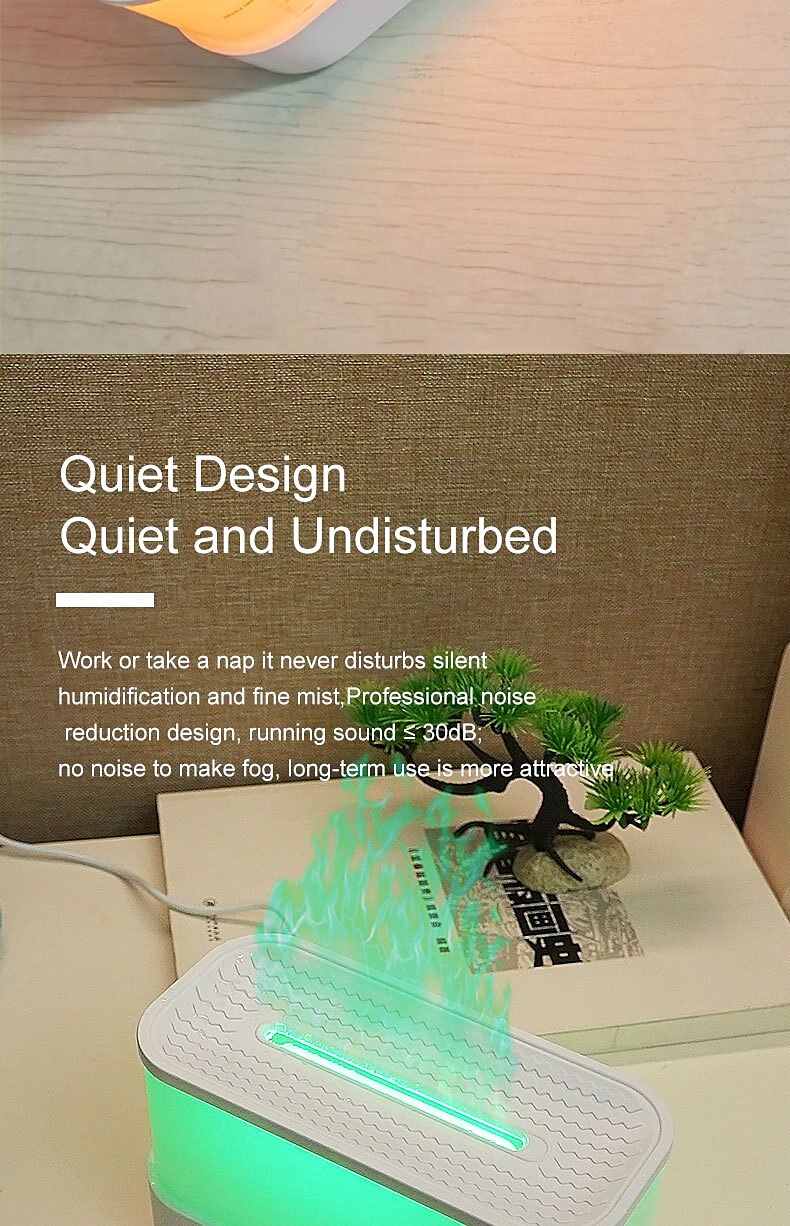 300ml Colorful Flame Aroma Diffuser Air Humidifier Not With Essential Oils For Aromatherapy in Home Office Car 2025 - $33.99 –P6