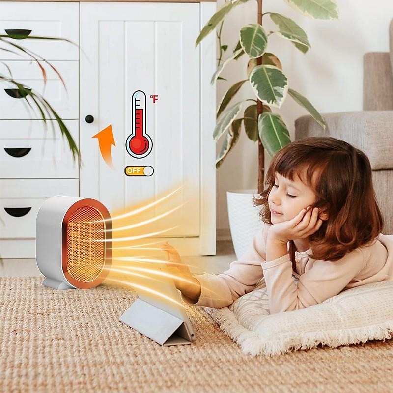 2025年 ポータブル電気ヒーター サーモスタット付き 1200W 安全で静かな PTC セラミックヒーター 最大 20 平方メートルまで加熱 屋内 冬 温風送風機 ミニ ラジエーター ヒーター ファン 家庭用 寝室 バスルーム オフィス ro コレクション – $38.99 –P3