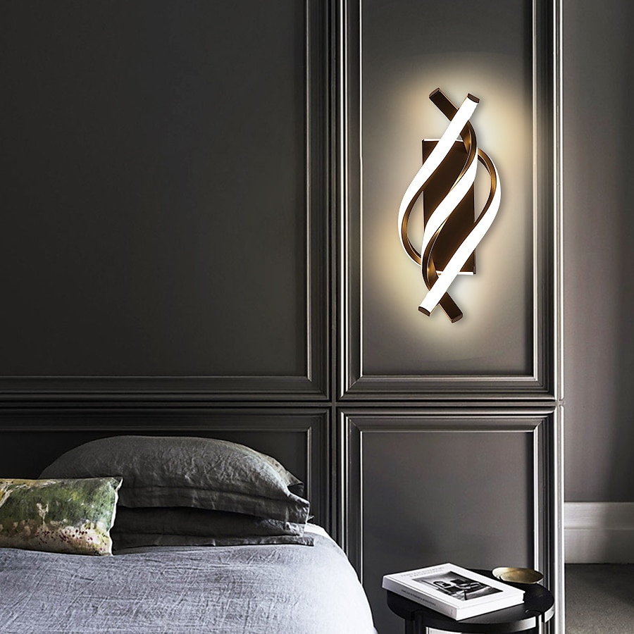 Lightinthebox Applique murale d'intérieur à LED Desin 33 cm Courbe intérieure moderne simple Applique murale LED en silicone est applicable à la chambre à coucher, au salon, à la salle de bain, au de 2025 ? $116.99 –P8