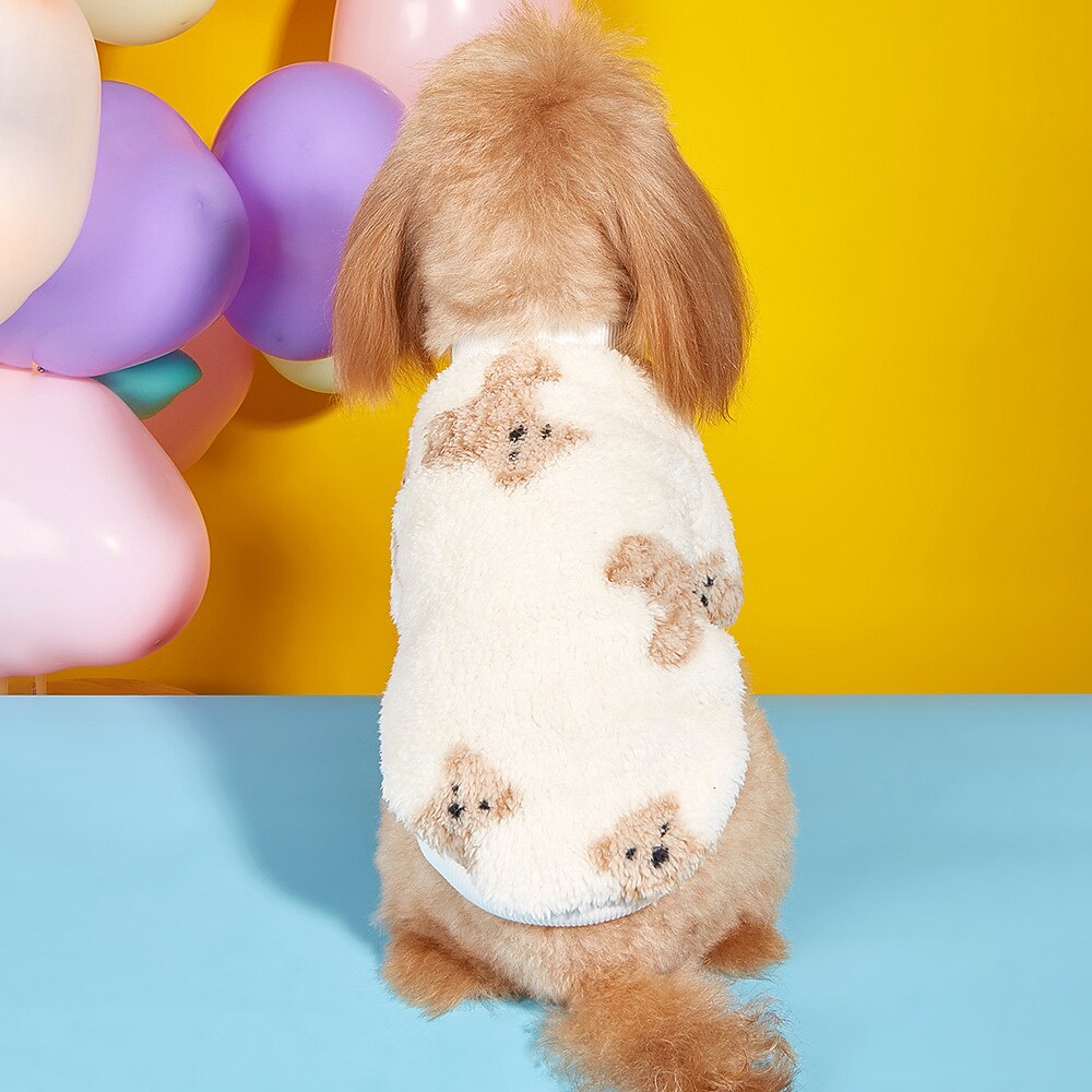 Koirat Kissat College Muoti Vapaa-aika Talvi Lämmin Hengittävä Pehmeä Pestävä Mukava ulko- Rento / arki Koiran vaatteet for Bichon Frise Pomeranian Pienelle lemmikille papillon Small 2025 - $18.99 –P2