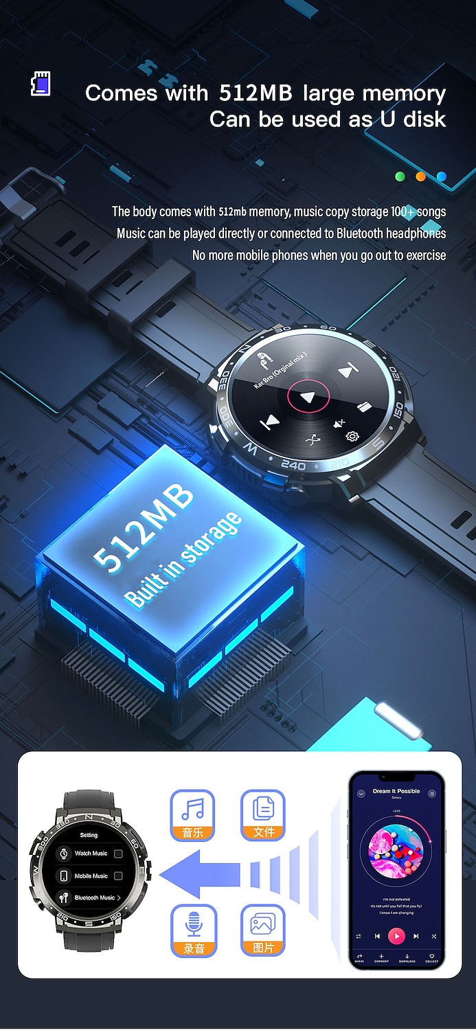 Headset Smart Watch TWS Two In One Wireless Bluetooth Dual Headset Call Health Blood Pressure Sport Music Smartwatch 2025 - $83.19 –P6