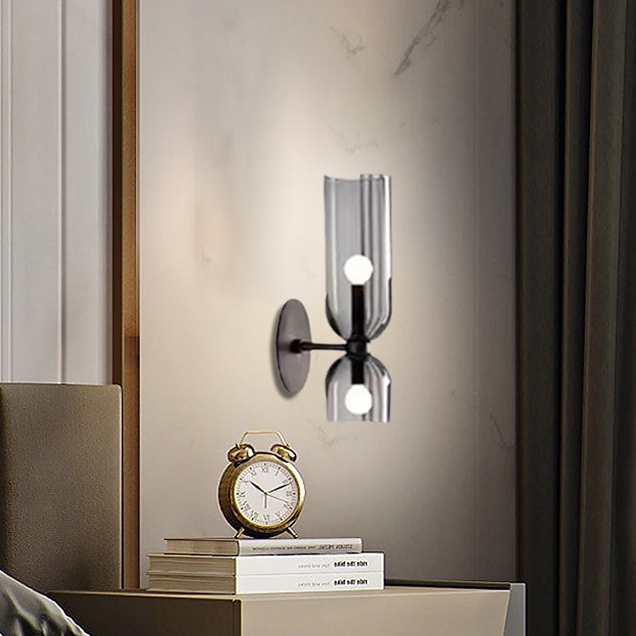 Lightinthebox lampada da parete a led vetro bianco caldo 24 cm moderna lampada da parete a led sfondo soggiorno camera da letto comodino applique da parete per interni illuminazione sconce 1 pz del 2025 a $165.99 –P8