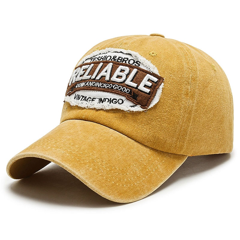 Unisex Cappellino da baseball Nero Giallo Cotone Lavato Viaggi Stile da spiaggia Esterno Da mare Liscio Regolabile Di tendenza Protezione per occhi del 2025 a $9.49 –P7