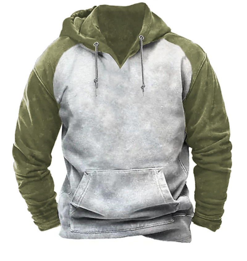 Herr Huvtröja Marinblå Grön Grå Huva Färgblock Sport & Utomhus Dagligen Helgdag Streetwear Häftig Ledigt Vår & Höst Kläder Pull Tröjor Långärmad 2025 - $21.99 –P3