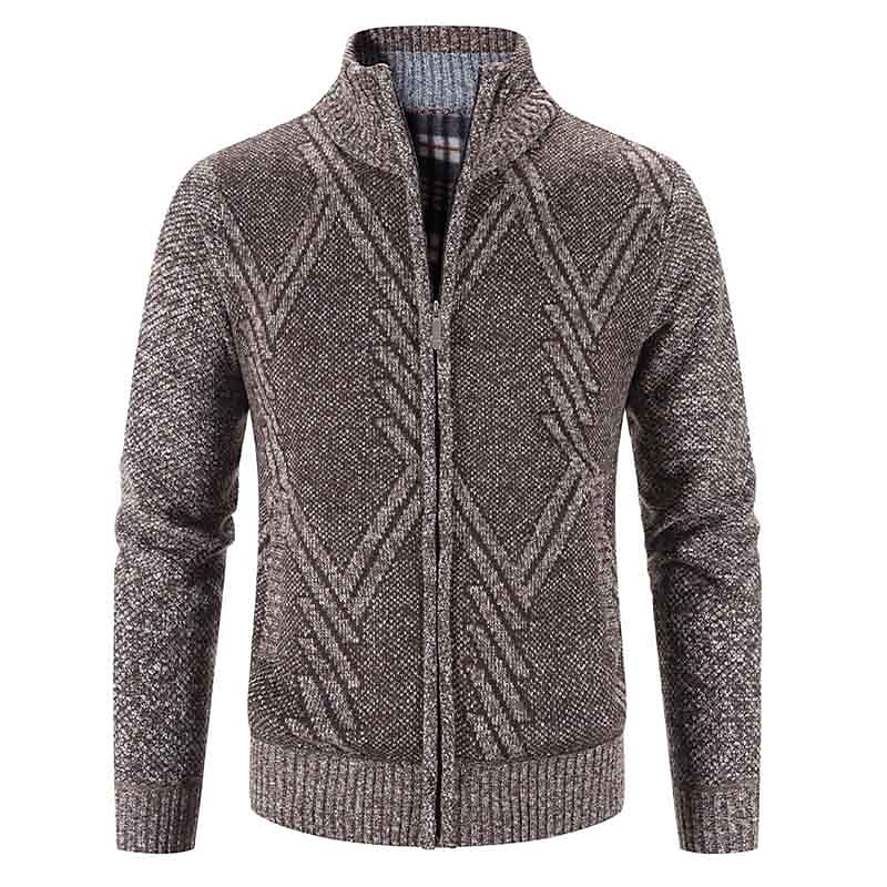 Per uomo Cardigan Maglione Maglione da abito A coste Maglia Standard Lavorato a maglia Banda Colletto Mao Top caldi Contemporaneo moderno Da tutti i giorni Per uscire Abbigliamento Autunno Inverno del 2026 a $36.99 –P8