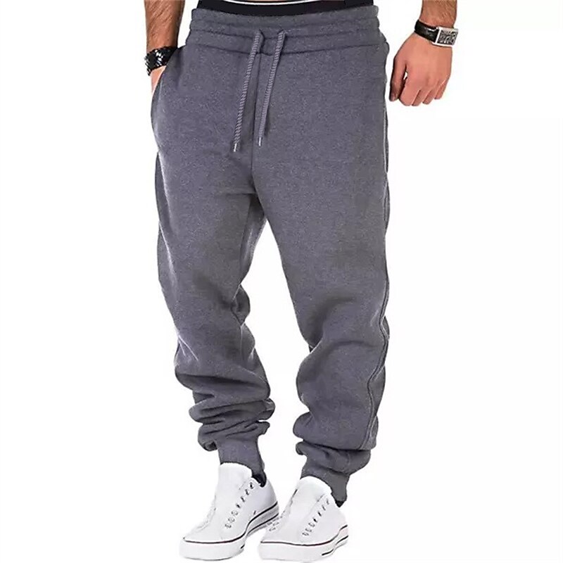 Herren Jogginghose Trainingshose Jogginghose Jogger Hose Hosen Kordelzug Elastische Taille Feste Farbe Komfort Atmungsaktiv Casual Täglich Strassenmode Sport Modisch Schwarz / Weiß Schwarz 2025 - $13.99 –P6
