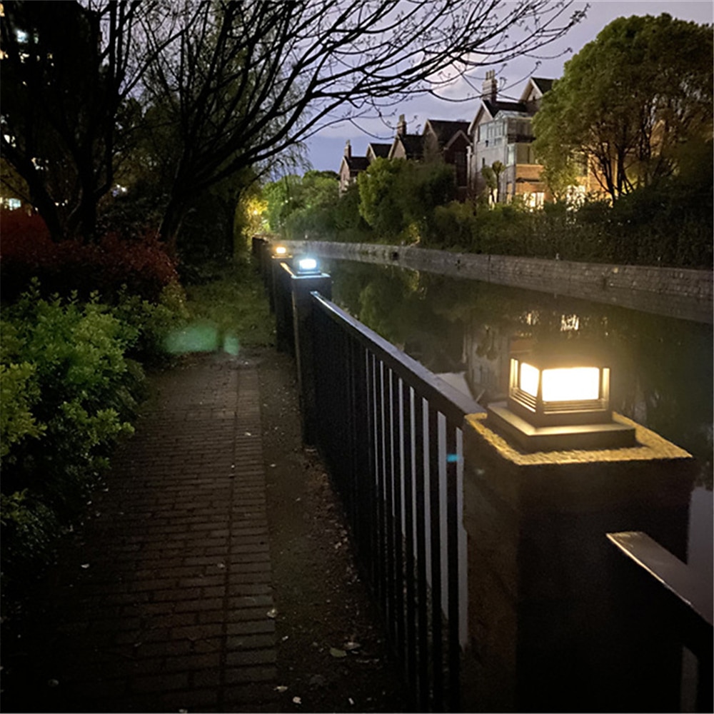 éclairage extérieur à LED éclairage de chemin éclairage solaire de patio éclairage de colonne éclairage de terrasse à LED éclairage de capuchon décoration de cour plate de 2025 ? $21.99 –P4