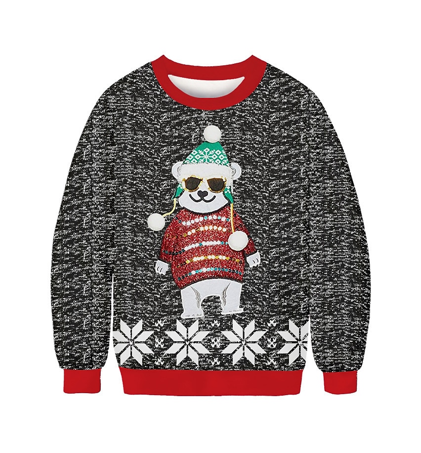 Karácsony Alpaka Pullover Vicces karácsonyi pulóver Állat minta 3D nyomtatás 3D Grafikus Kompatibilitás Páros Férfi Női Felnőttek Karácsony 3D nyomtatás Parti Fesztivál 2025 - $28.99 –P13