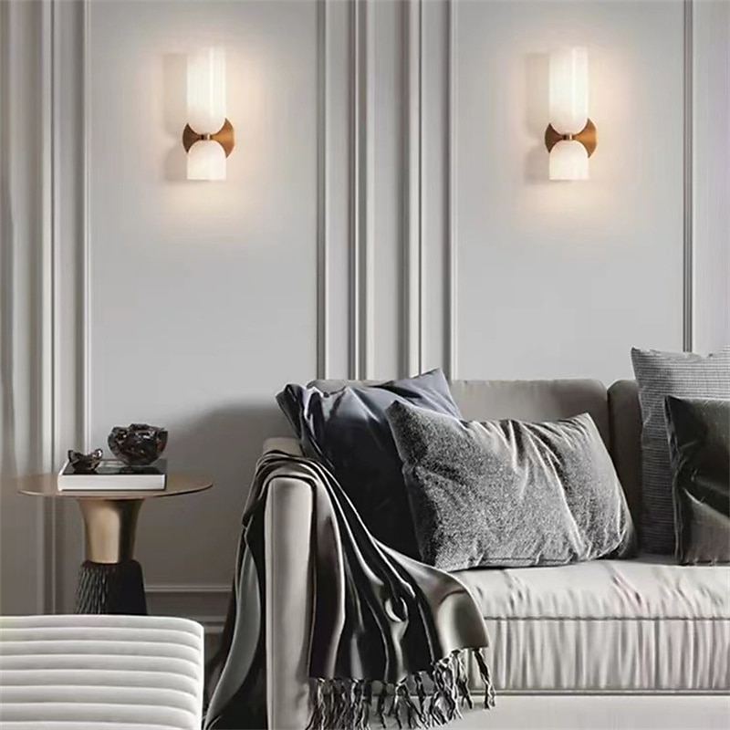 Lightinthebox lampada da parete a led vetro bianco caldo 24 cm moderna lampada da parete a led sfondo soggiorno camera da letto comodino applique da parete per interni illuminazione sconce 1 pz del 2025 a $165.99 –P4