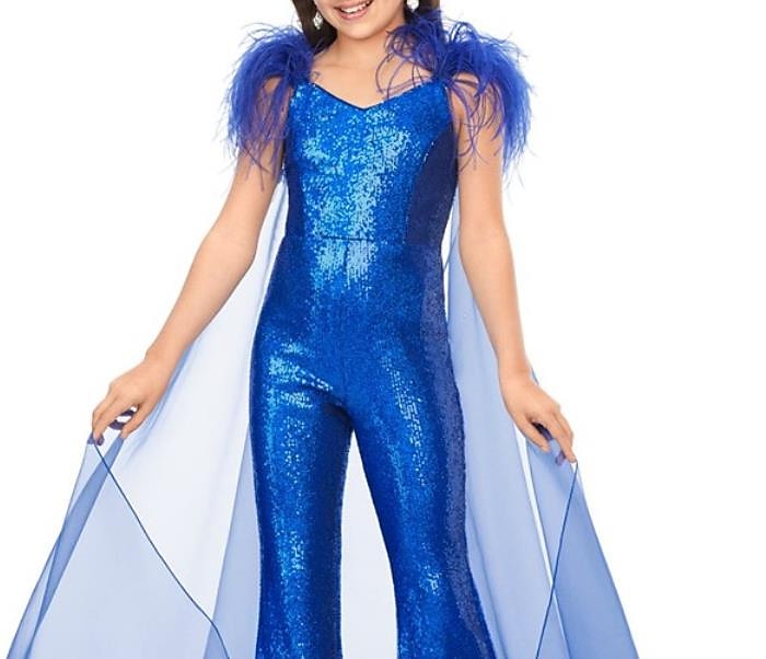 Jumpsuits Bodenkurzlänge Blumenmädchen Kleid Federkleid Modenschau  Auftritte Junior Süßes Abschlussballkleid Organza mit Federn  Fell Funkel  Glänzen Disco Fit 3-16 Jahre Kleid zum Beeindrucken 2025 - $117.99 –P1