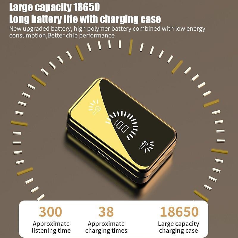 TWS Wireless Bluetooth Headset CVC8.0 Noise Reduction Bluetooth Earphones LED Display Fingerprint Touch Wireless Earbuds Waterproof Dual Headphones with Power Bank Charging Case 2025 - $5.99 –P9