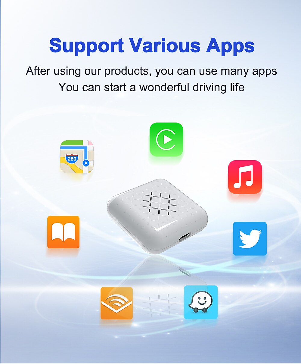 Carlinkit CPC200-U2W Mini2 Нет экрана (выход на APP) 1 Din iOS Беспроводная игра Автоматическое конфигурирование для Универсальный Маготан 2025 - $93.99 –P4