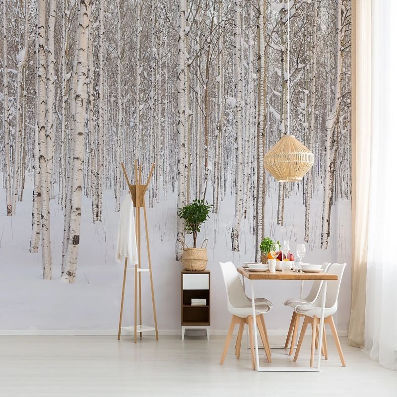 טפטים מגניבים טבע טפט קיר ציור קיר שחור ולבן קילוף ודבק נשלף pvc/ויניל חומר הדבקה עצמית/דבק חובה ציור קיר עיצוב קיר לחדר שינה בסלון 2026 - $47.99 –P15