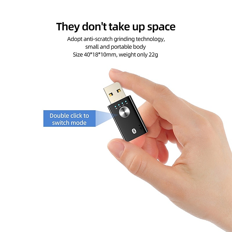 USB-адаптер Bluetooth 5.1 для ПК, динамика, телевизора 4 в 1, беспроводной музыкальный аудиоприемник, разъем 3,5 мм, дополнительный передатчик 2025 - $12.99 –P11