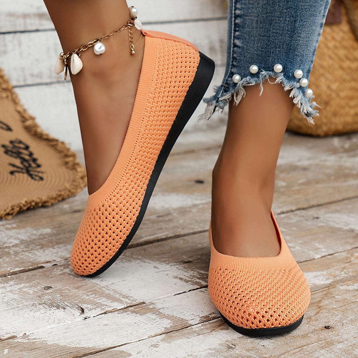 scarpe basse slip-on da donna in rete traspirante – scarpe estive casual leggere con soletta ammortizzata per l'uso quotidiano del 2025 a $24.99 –P10