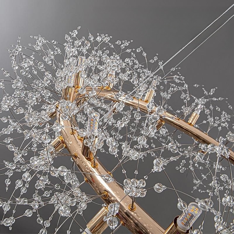 2025年 モダンなクリスタルシャンデリア花火、12/20/28/40