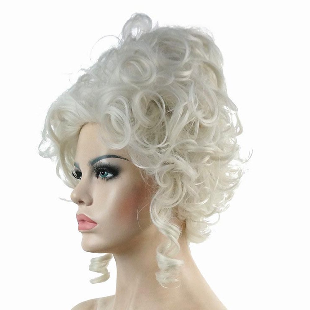 perruque baroque classique du 18e siècle marie antoinette dames adultes carnaval cosplay accessoires argent de 2025 ? $20.99 –P3