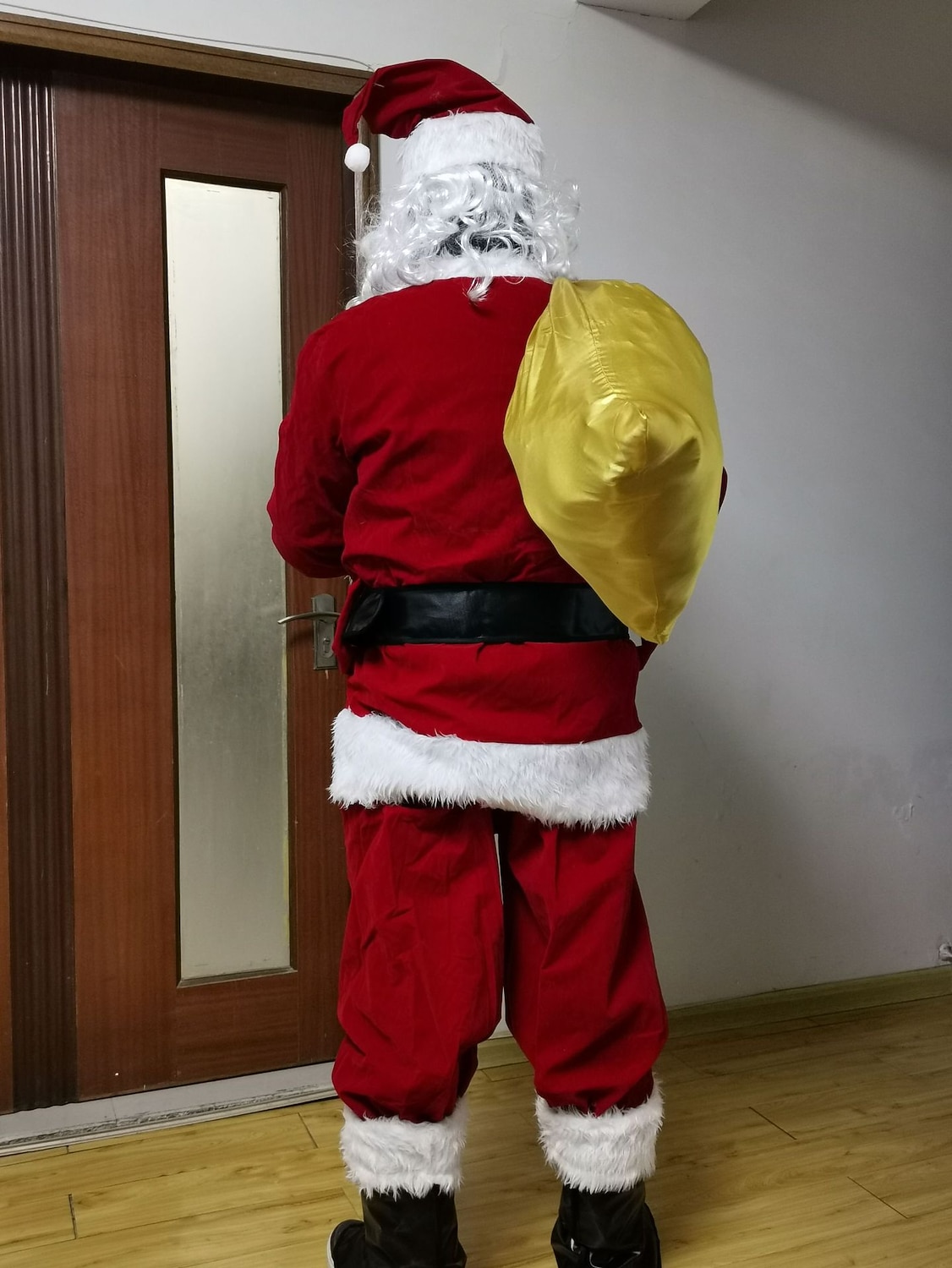 Strój Mikołaja Święty Mikołaj Bal maskowy Ubrania Świętego Mikołaja Dla dorosłych Męskie Święta Kostium cosplay Impreza Święta Bal maskowy Święta Łatwy kostium karnawałowy 2025 - $106.99 -P4