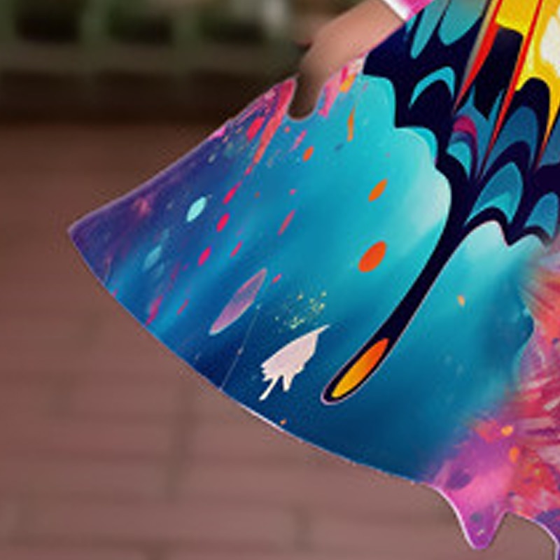 Meisjes 3D Grafisch Vlinder Jurk Lange mouw 3D-afdrukken Zomer Herfst Vakantie Sport & Outdoor Dagelijks leuke Style Casual Mooi Kinderen 3-12 jaar Casual jurk A lijn jurk Boven de knie Normale 2025 - $17.49 –P5