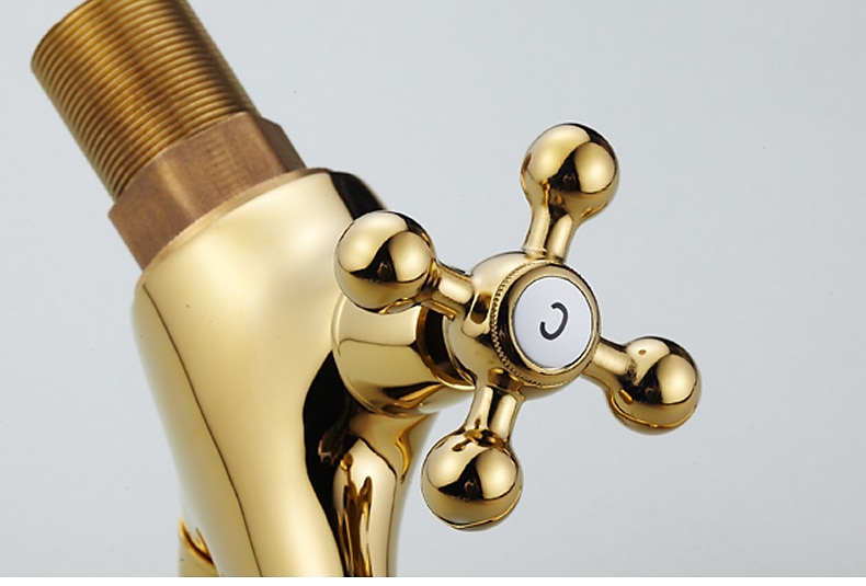 Bathroom Sink Mixer Faucet, Brass Basin Taps Dual Handle with Hot and Cold Hose 2025 - $84.23 –P6