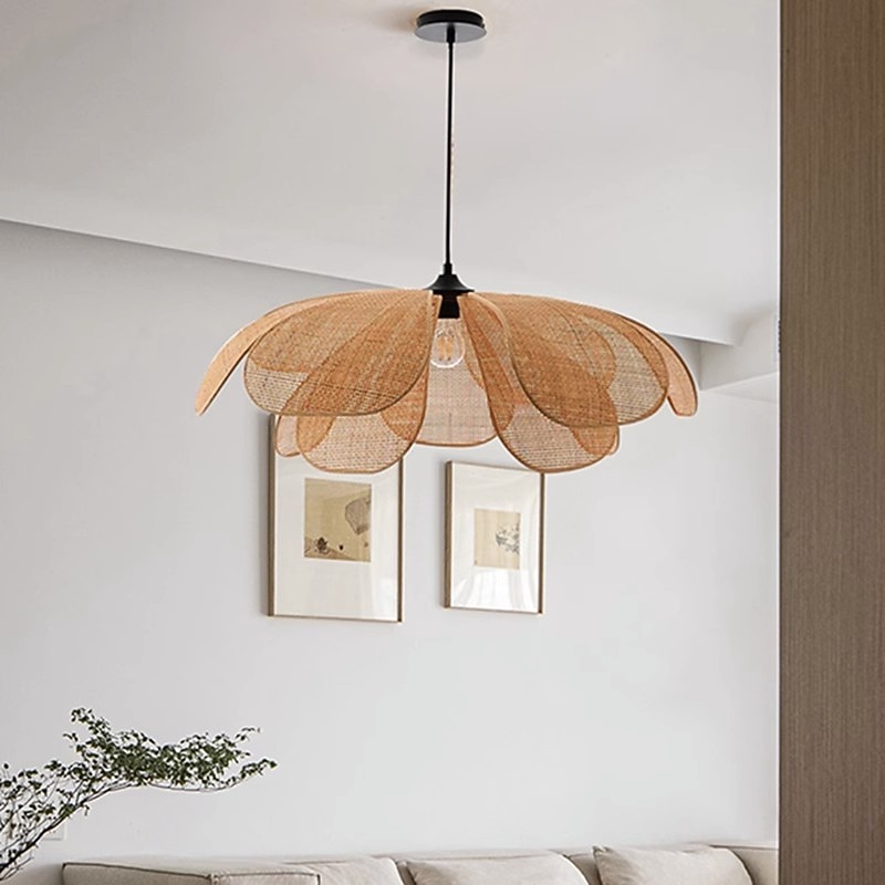 Traditionelle Bambus-Pendelleuchte, kreative handgefertigte Pendelleuchte, 60 cm, Retro-Bambus-Pendelleuchte, gewebte Hängelampe, Korblampenschirm, Hängeleuchte für Esstisch, Restaurant, 110–240 V 2025 - $349.99 –P2