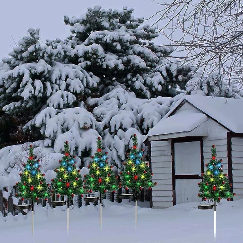 Lumières de sapin de Noël solaires décorations de sapin de Noël en LED artificielles étanches à l’extérieur mini sapins de Noël pré-éclairés à énergie solaire avec lumières pour jardin pelouse chemin de 2025 ? $16.49 –P5