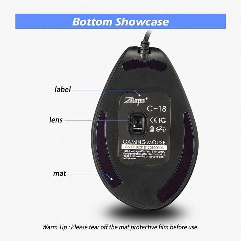 Gaming Mouse Programmable 11 Buttons USB Wired RGB Optical Remote Ergonomic Mouse Gamer Mice For PUBG LOL 2025 - $43.99 –P13