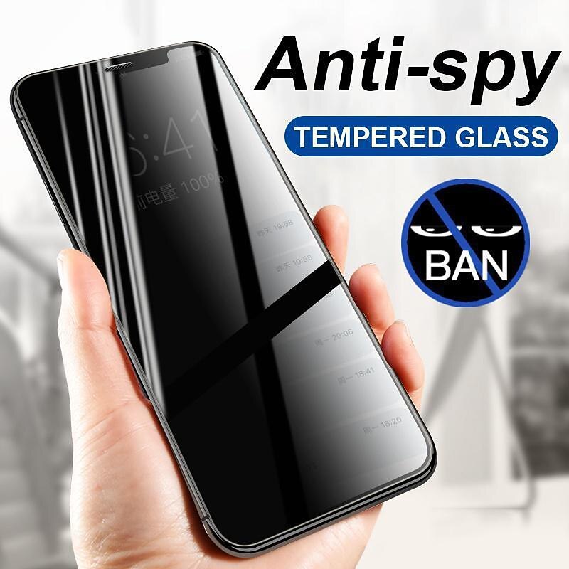 3 pcs Screen Protector For Apple iPhone 16 iPhone 15 Pro Max Plus iPhone 14 13 12 11 Pro Max Mini X XR XS Max 8 7 Plus Tempered Glass Privacy Anti-Spy 9H Hardness Anti Bubbles Anti-Fingerprint 3D 2025 - $9.99 –P6