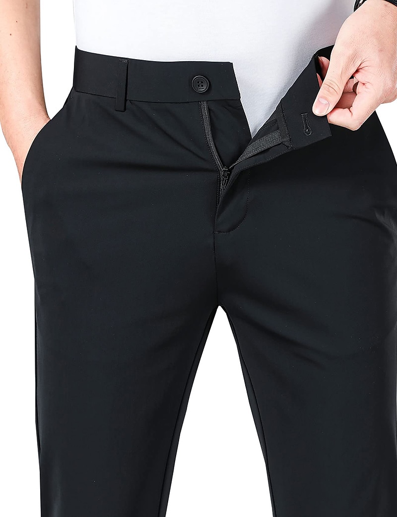 Voor heren Golfbroek Broek Vrijetijdsbroek Stretch broek Zak Effen Sneldrogend Lichtgewicht Volledige lengte Dagelijks Buiten Uitgaan Modieus Casual blauw Khaki 2026 - $20.99 –P3
