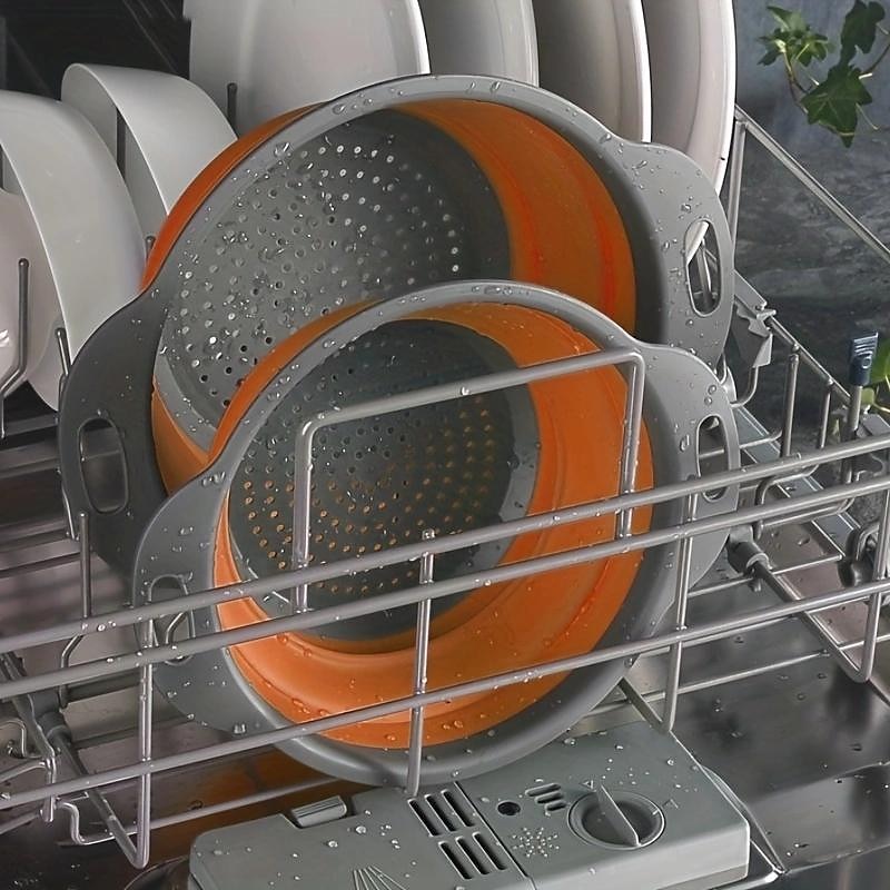 2pcs, panier de vidange pliable en silicone pour le camping et la cuisine en plein air - panier de lavage portable pour fruits et légumes - design réutilisable et créatif de 2025 ? $13.99 –P6