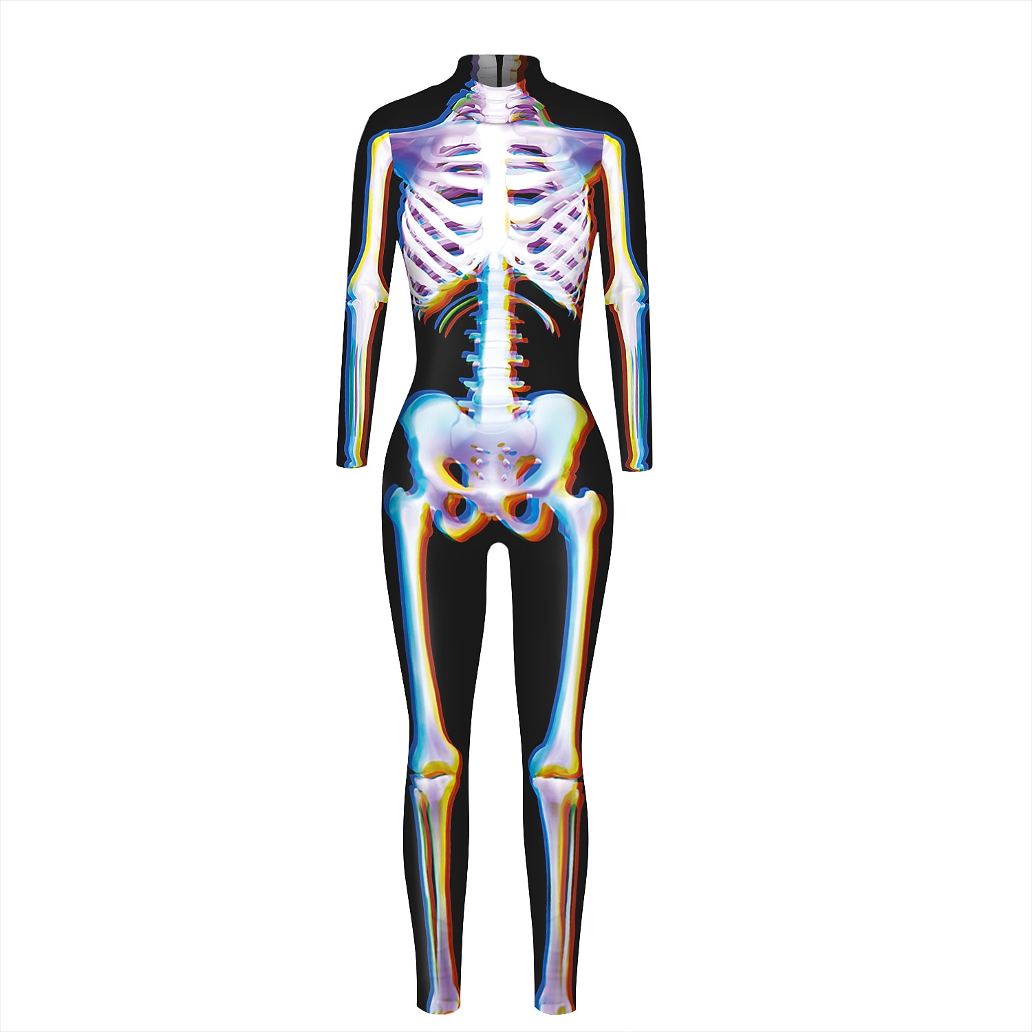 Cosplay kostyme Huddrag Kroppsdrakt Skjelett Kranium Ett Stykke Barne Voksne Dame Karneval Maskerade Mardi Gras Fest Ytelse Enkle Halloween-kostymer Kle deg opp 2026 - $36.99 –P13