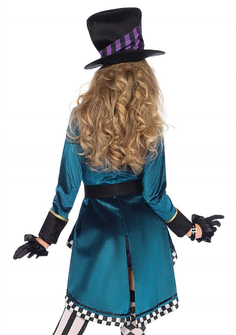 Chapeleiro Louco Dia das Bruxas Traje Cosplay Roupa Alice no País das Maravilhas Festa Fantasias Adulto Mulheres Dia Das Bruxas Carnaval Fantasias fáceis de Halloween Vestir-se de 2025 por $66.99 –P4